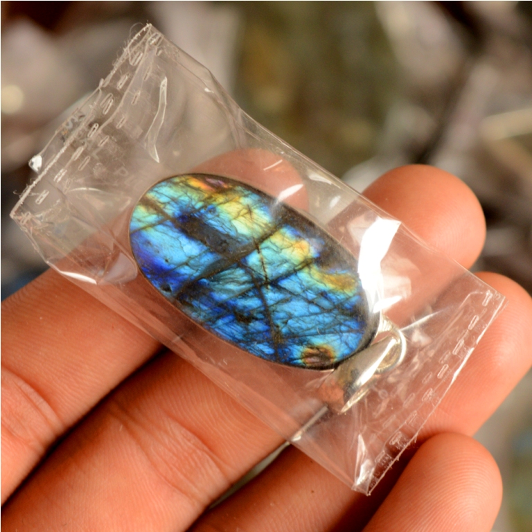 Labradorite druzy Pendant