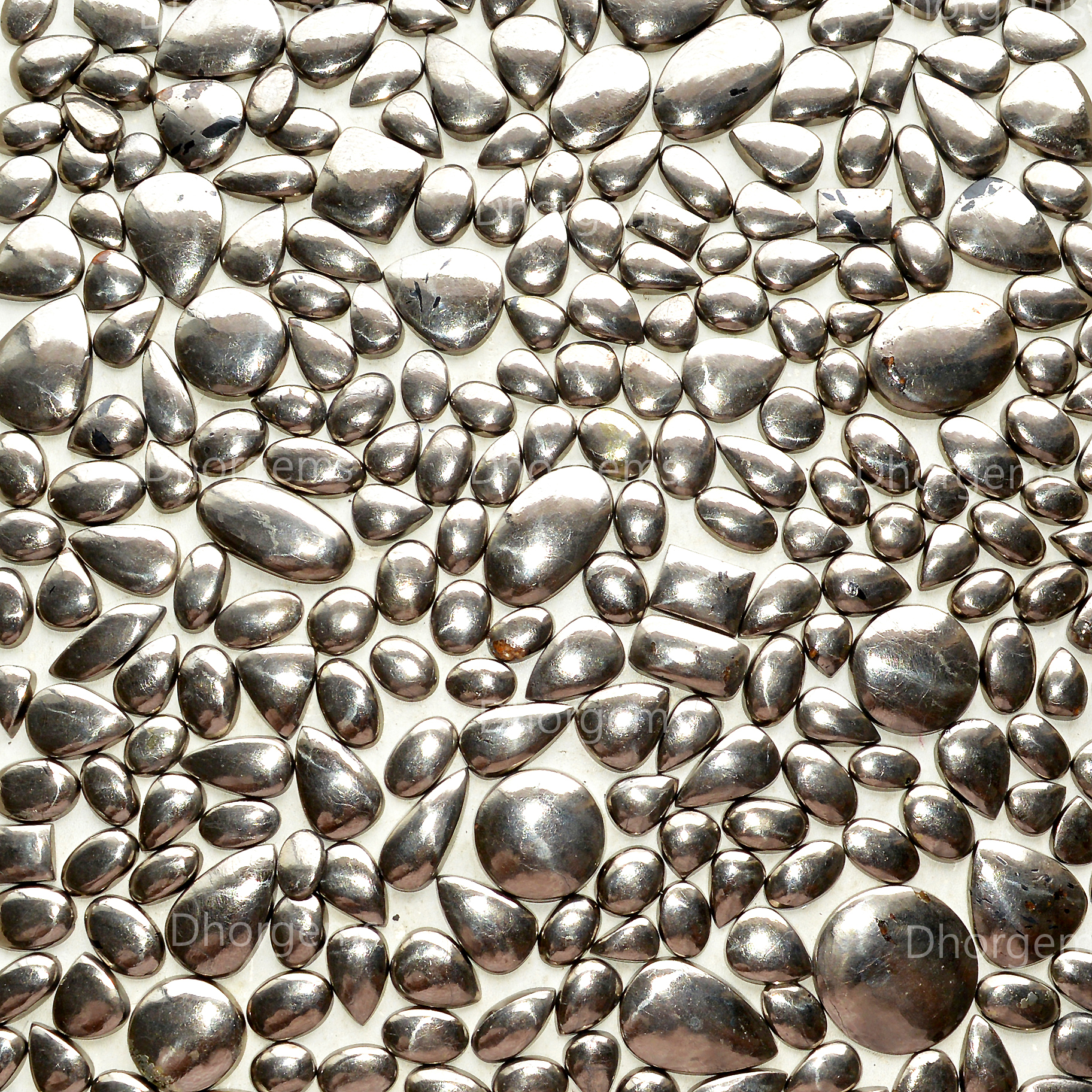 Natural Pyrite Cabochon Gemstone Lot Healing Crystal Sparkling Mineral Specimen Earthy Jewelry Making Metaphysical Stone Mineral Collectors