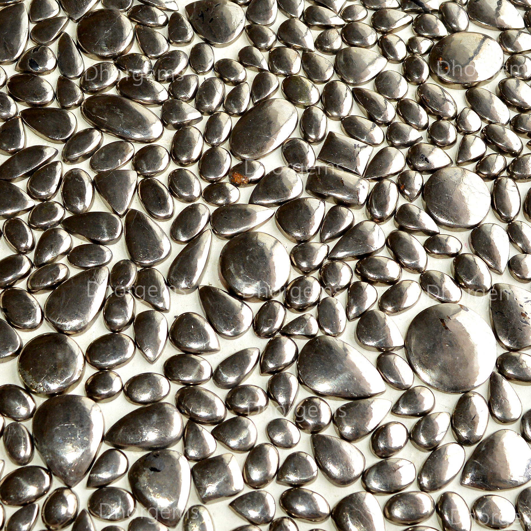Natural Pyrite Cabochon Gemstone Lot Healing Crystal Sparkling Mineral Specimen Earthy Jewelry Making Metaphysical Stone Mineral Collectors