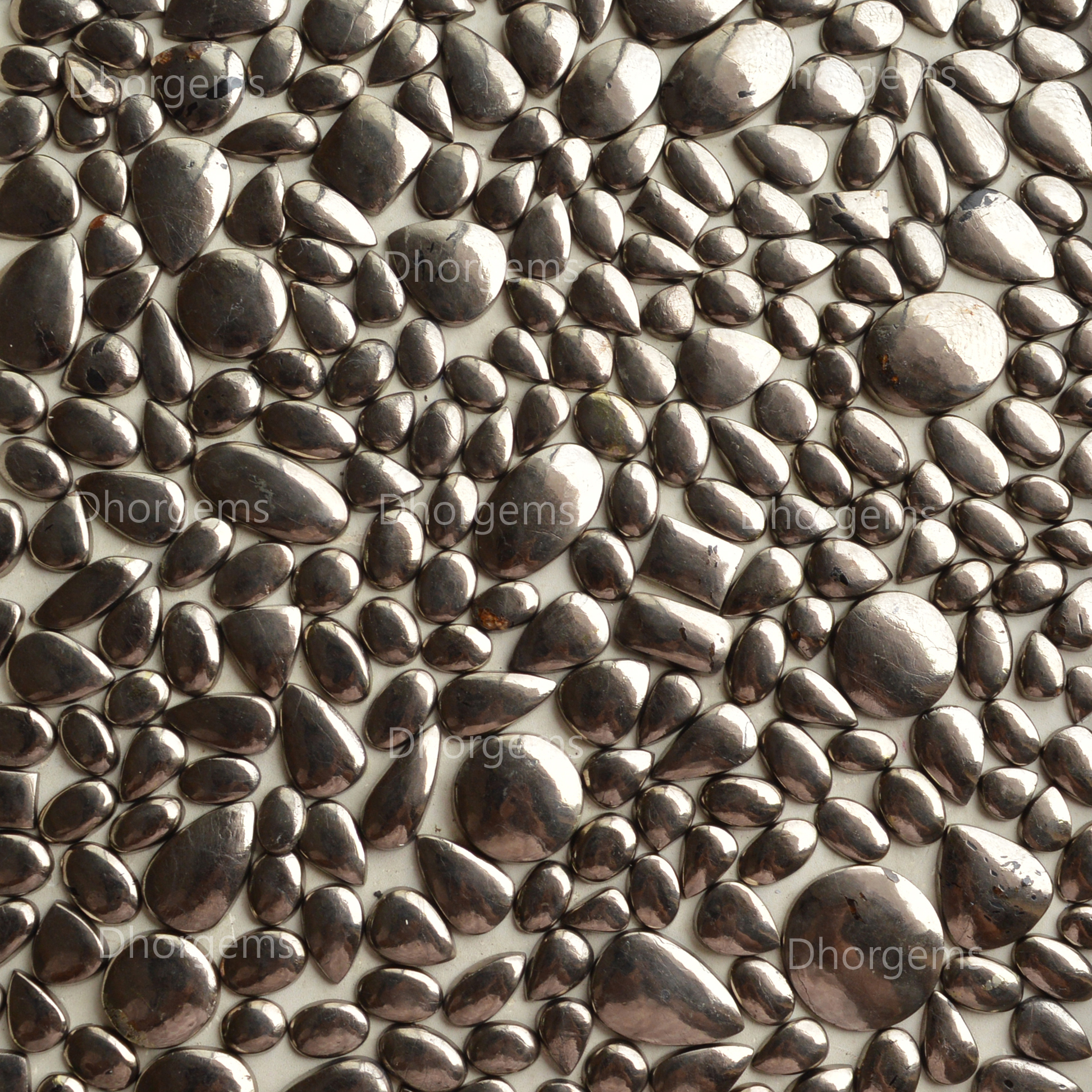 Natural Pyrite Cabochon Gemstone Lot Healing Crystal Sparkling Mineral Specimen Earthy Jewelry Making Metaphysical Stone Mineral Collectors