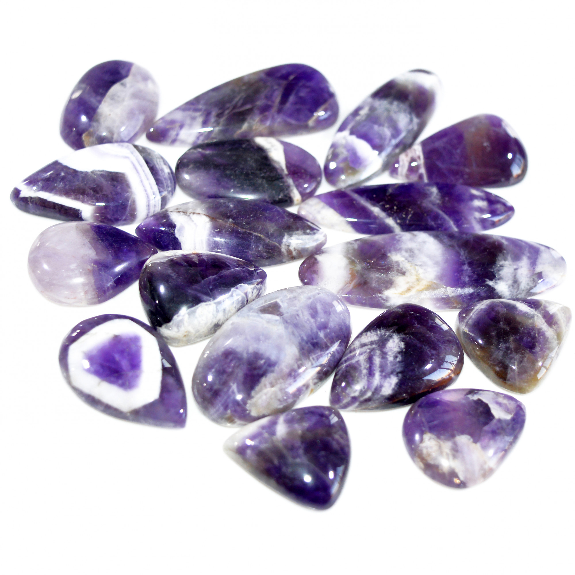 13 Pcs 361 Cts Natural Amethyst Loose Cabochon Gemstone Lot Mixed Shapes For Pendants Handmade Jewelry Supplies 35x16 20x18mm 3111