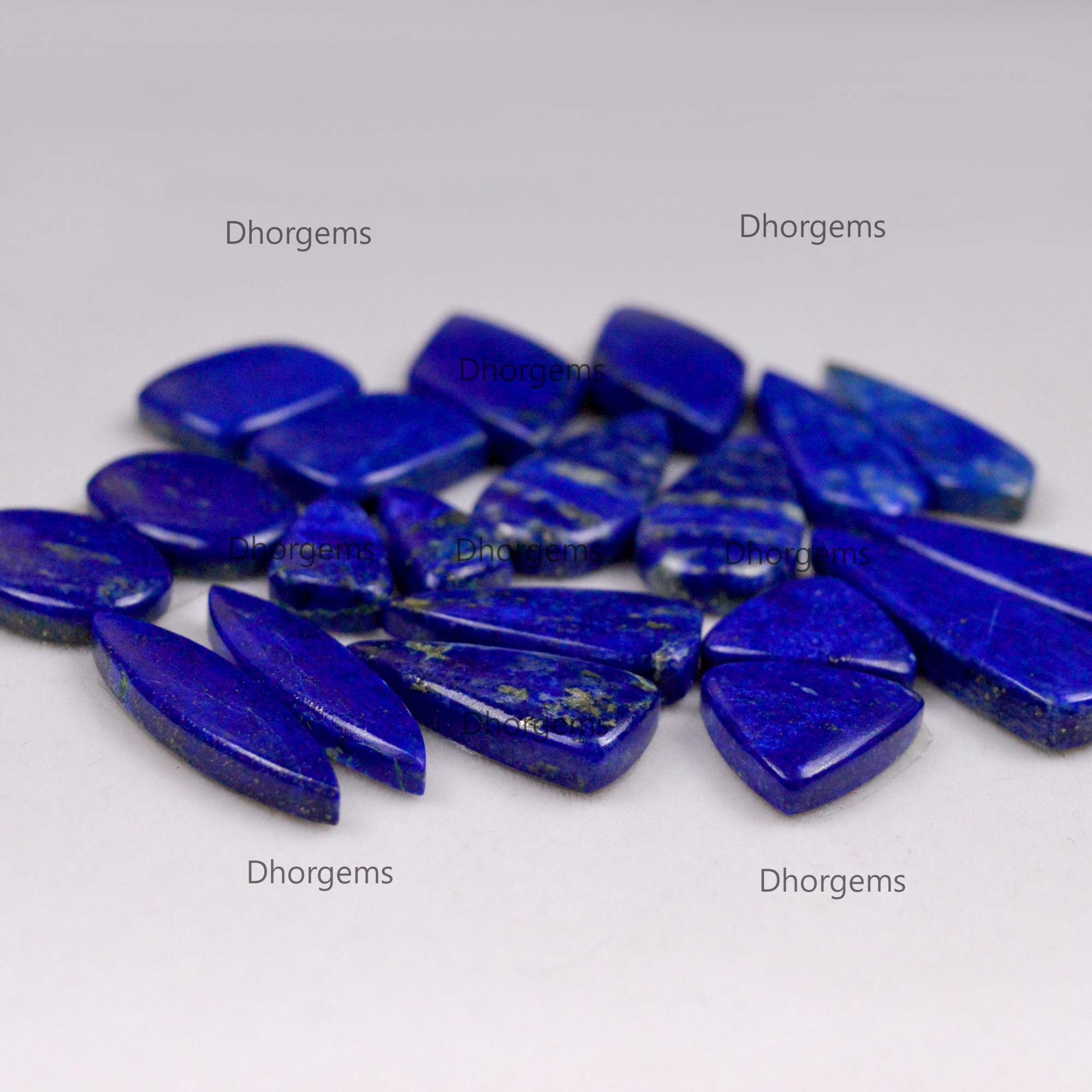 Natural Lapis Lazuli Gemstone Pairs Lot Mix Pairs for Wire Wrapping Blue Stone Cabochons for Silver Dangle Earrings Crystal Healing Gemstone
